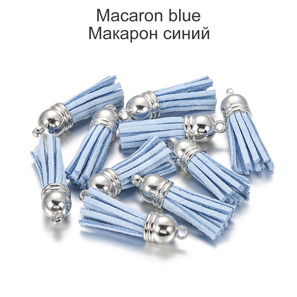 20pcs/lot 38mm Tassel Vintage Leather Tassels Fringe for Purl Macrame Pendant For DIY Jewelry Making Supplies Accessories