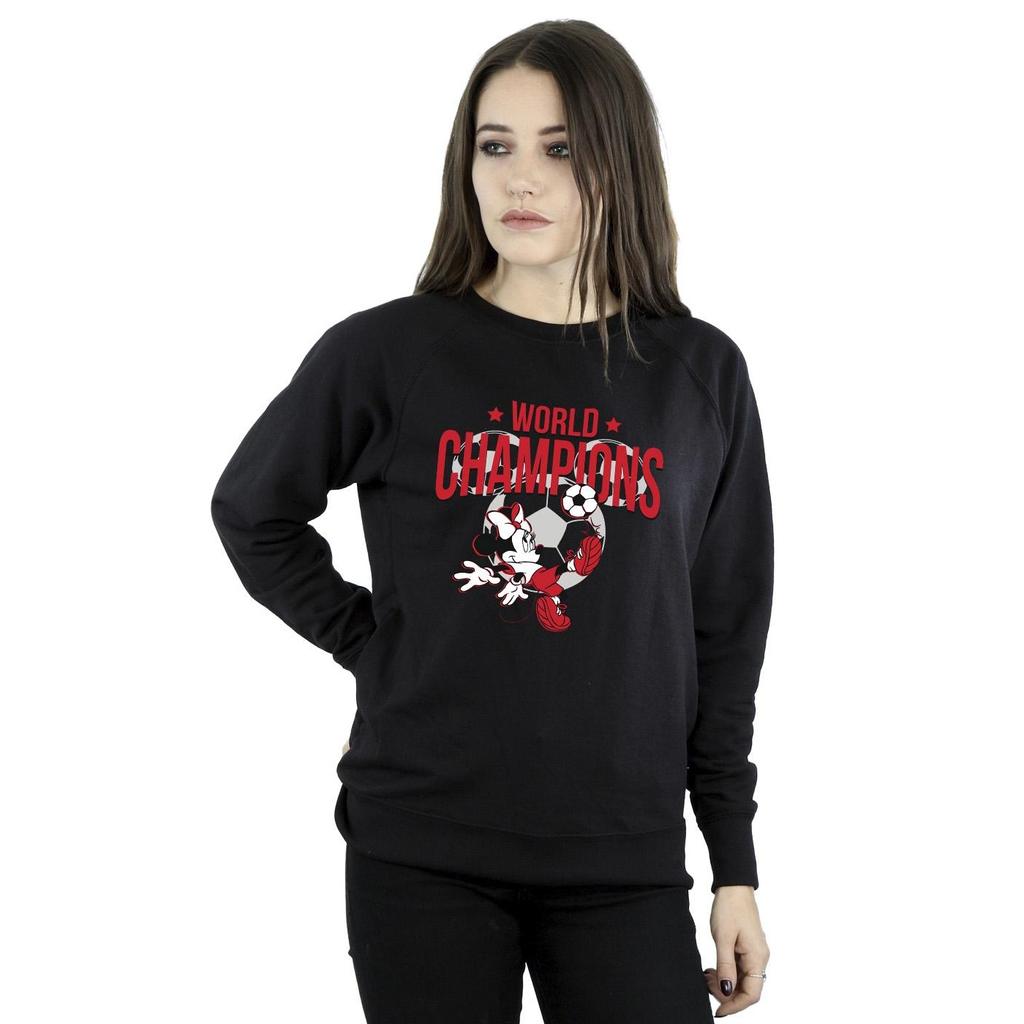 Disney Womens/Ladies Minnie Mouse World Champions Sweatshirt