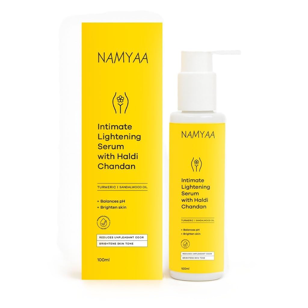 Namyaa Усовершенствованная сыворотка Haldi Chandan для интимной зоны | Помогает осветлить кожу | Упаковка 1 шт. 100 г