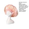 Satin Hair Bonnet for Sleeping Women Double-Layer Faux Silk Cap with Tie Curling