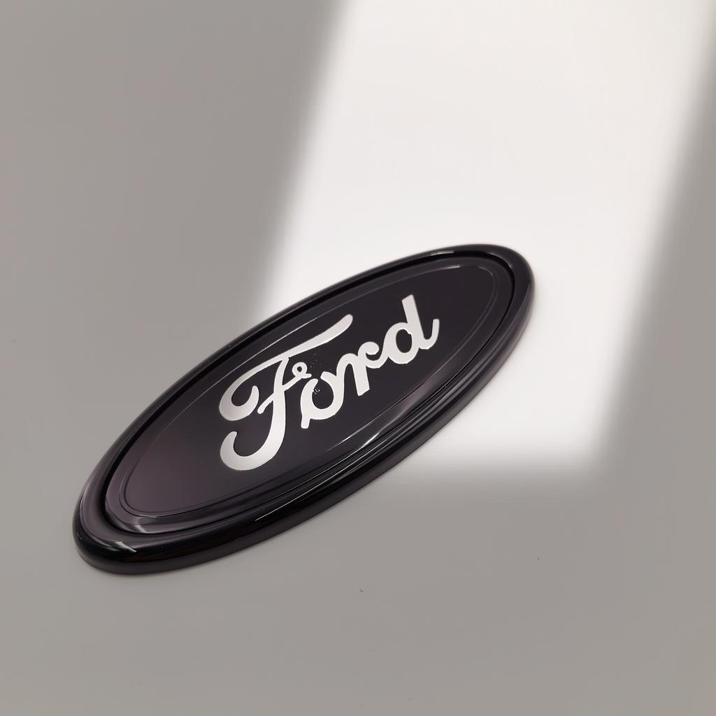 145mm Car Badge Front Grille Rear Trunk Hood Lid Logo Decor Cover Emblem For Ford Focus mk Fiesta Ranger Mondeo S-MAX Kuga Edge