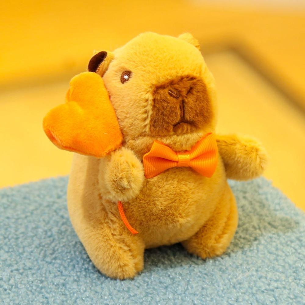 Брелок-мешок в виде капибары, плюшевая кукла-украшение для вечеринки, коричневый подарок на День святого Валентина