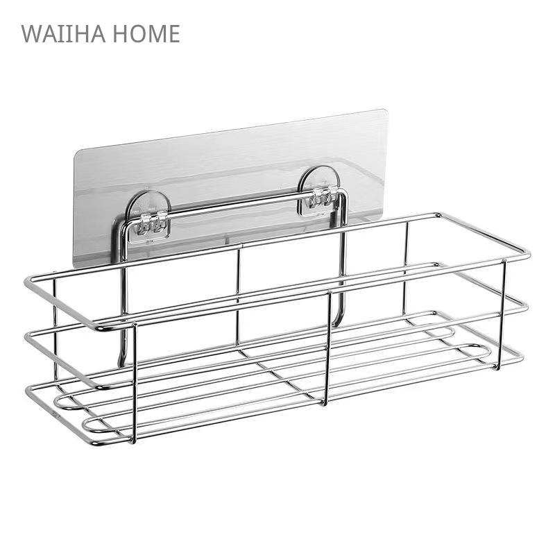 Caddy ,Rustproof Adhesive Shower Organizer No Drilling Shelves For Bathroom Storage Home Decor 20/30/40Cm Shower
