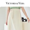 New Chinese Style Buckle Design Solid Color High Waist Hanging One-Piece Horse Face Skirt A-Line Pleated Skirt