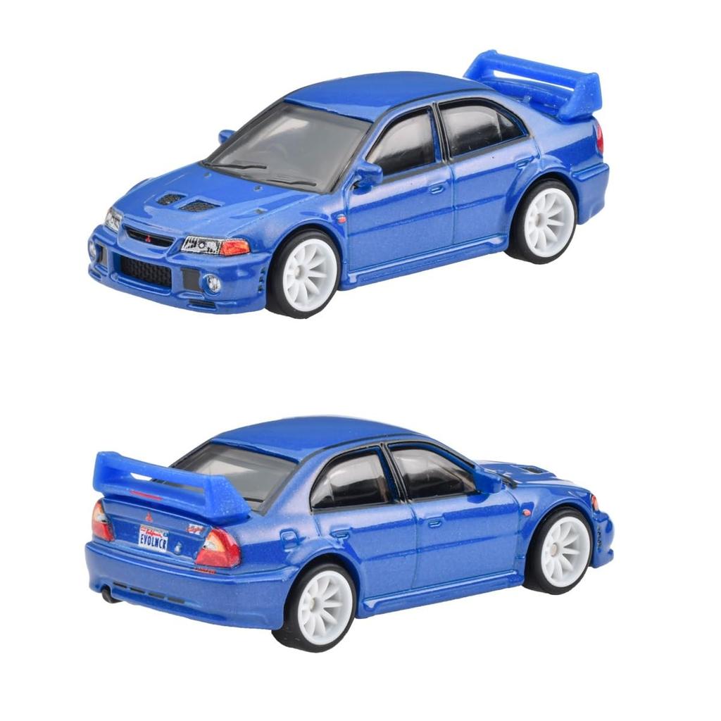 Hot Wheels Premium 2 Pack Mitsubishi Lancer Evolution VI Mitsubishi Eclipse Years Old and HKF59 / '95 [3 Up]