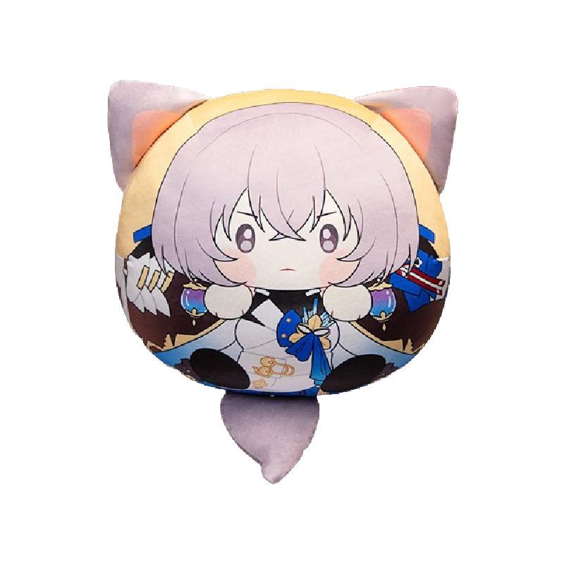 Adorable Anime Character Plush Pillow Keychain Set With Soft Pp Cotton Filling And Short Plush Material