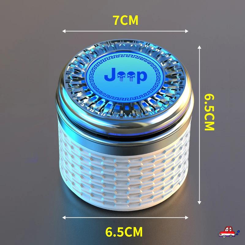 Для автомобиля Jeep Настольный держатель для стакана Пепельница Светящаяся пепельница Для Jeep Grand Cherokee Wrangler JK Gladiator Compass Rene