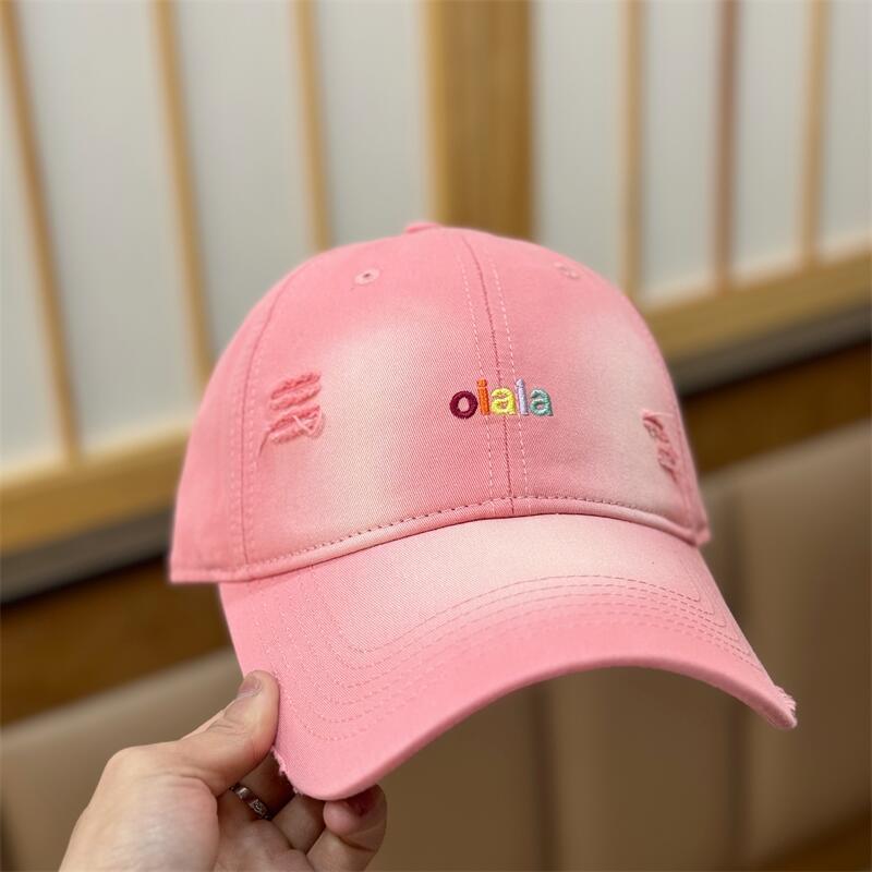 Spring And Summer Color Letter Embroidery Baseball Cap Female Face Small Cap Male Tide High Quality