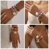 Multilayer Rice Beads Bracelet Set Rice Bead Bohemian Bracelet Starfish Pendant Bracelets  Beach