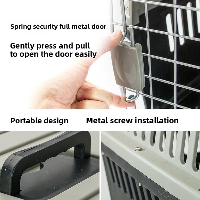 Воздушный бокс для домашних животных Собака Большая автомобильная клетка для собак Проверить маленькую среднюю большую клетку для собак и кошек Переносная