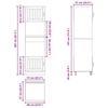 2 Piece Oven Surround Cabinets Lucca Collection Rustic Wood Effect Particleboard