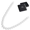 Silver necklace with pearls, 925 silver, size S, 45 cm