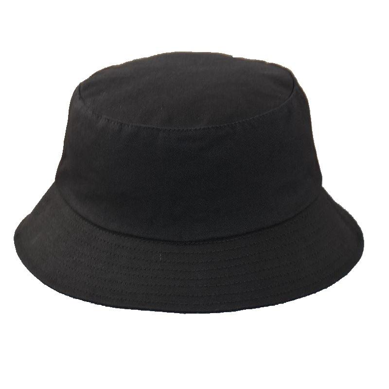 Spring new small head circumference bucket hat casual fashion couple solid color basin hat big head circumference short men's hat