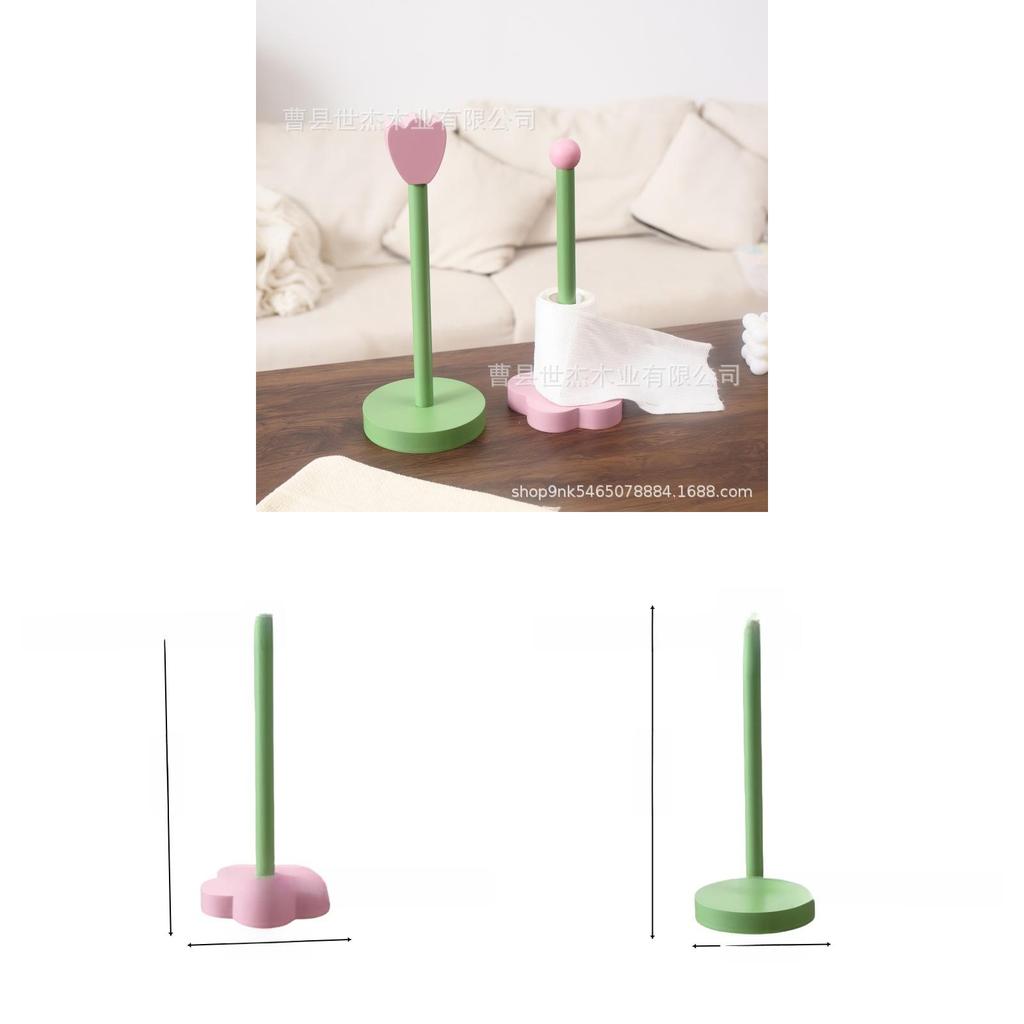 Creative Wooden Flower Shape Tissue Holder For Kitchen Storage And Organization