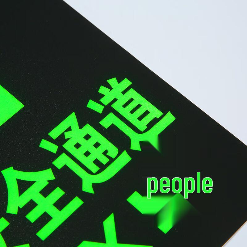 Black Scorpion Luminous PVC Emergency Exit Signs