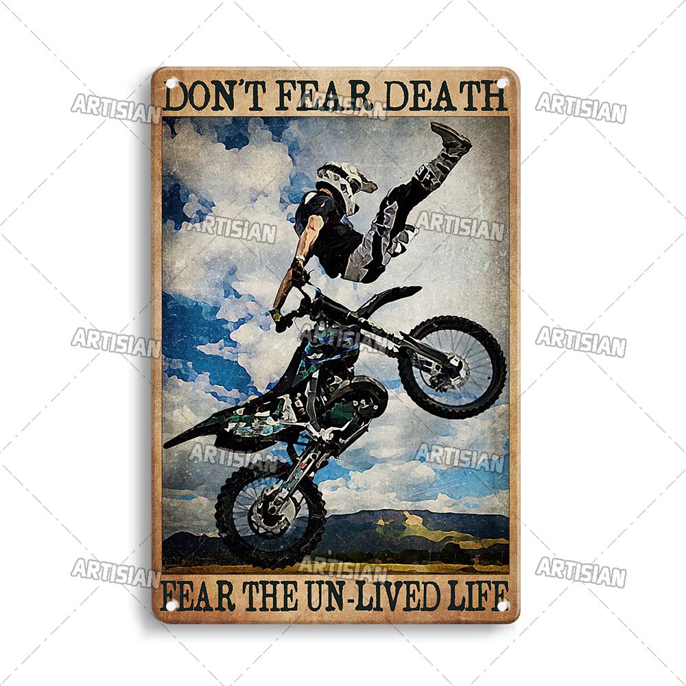 Retro Motorcycle Metal Tin Sign Classic Metal Plaque Man Cave Garage Wall Decorative Rusty Metal Sign Industrial Decor