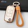 Чехол для ключа автомобиля для Volkswagen VW Polo Golf Passat Tiguan Beetle Caddy T5 Up Eos Skoda Octavia Seat Leon Altea