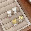 Founded Pearl Earrings French Retro Earrings Autumn and Winter New Versatile Tide
