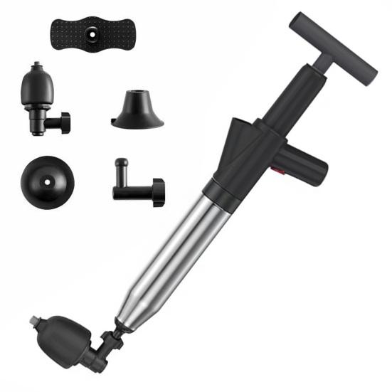 1 Set Toilet Plunger Powerful Toilet Pipe Unclogger Stainless Steel Floor Drain Unclogger for Bathroom Kitchen