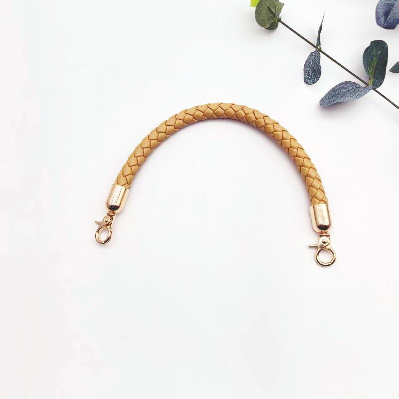 Chic 30cm Braided PU Leather Strap for Customizable DIY Purse Handle Solutions