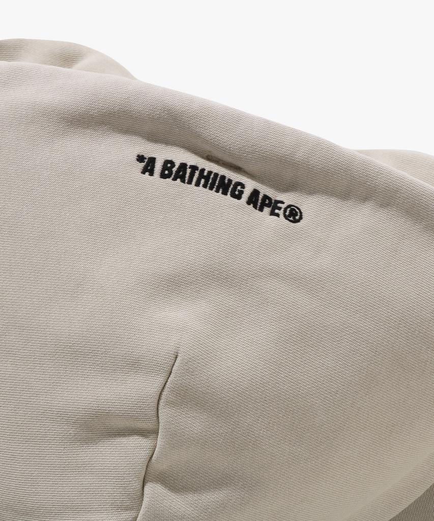 Garment Dye College Pullover Hoodie (M) Beige