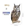 Expel Birds Pendant 2D Owl Scarecrow Pendant Garden Protector Decorative Scarer Pendant with Bell Fake Bird Scare Device