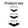 12/24Pcs Lighted 3D Bat Sticker LED Halloween Bat Decorative Wall Sticker Light Up Glowing Bat Clings for Bedroom Window Wall Decor