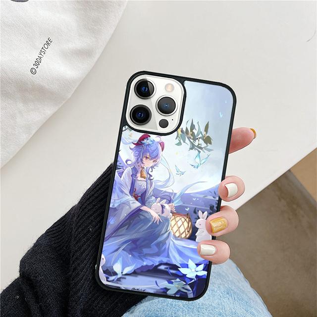 Ganyu Genshin Impact Phone Case For iPhone 17 Air 15 16e Cover 11 13 14 Pro Max 12 Plus Max Fundas