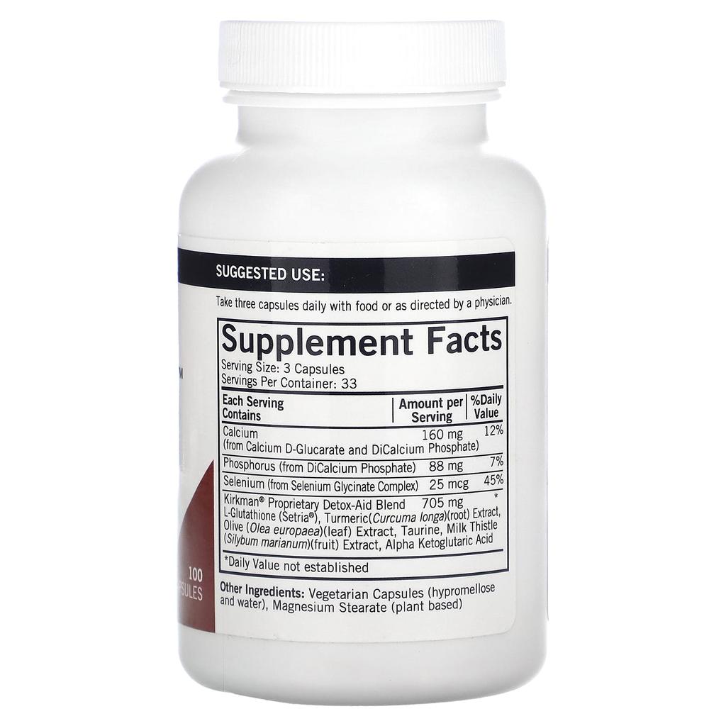 Kirkman Labs, Detox-Ade Advanced Formula, 100 капсул