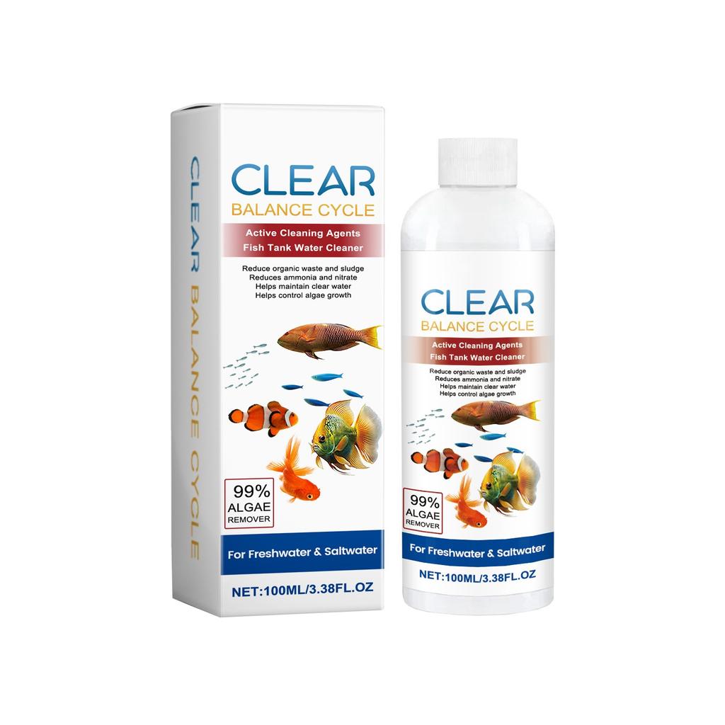 Fish Tank Water Clarifier Cleans Fish Tank Stains And Sludge To Make The Water Clear And Control Growth 100ml