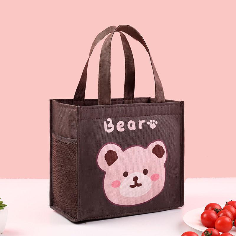 Изолированная сумка-ланчбокс Bento - Водонепроницаемый контейнер для еды с алюминиевой фольгой внутри для школьников и офисных работников