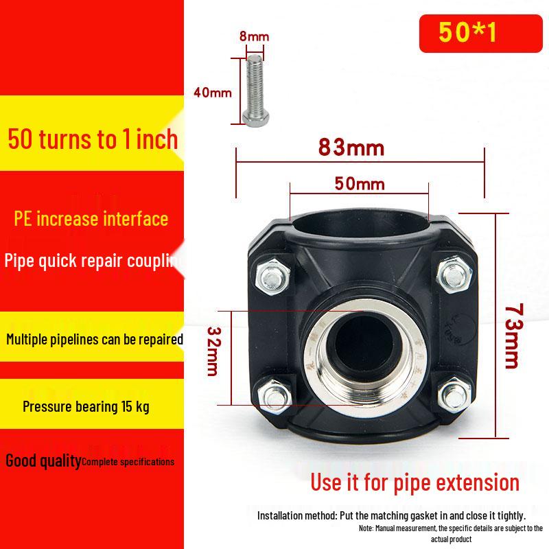 Нержавеющая сталь ПЭ внутренняя резьба переходник 25-110: Быстроразъемные седла для распределения воды и фитинги для аварийного ремонта