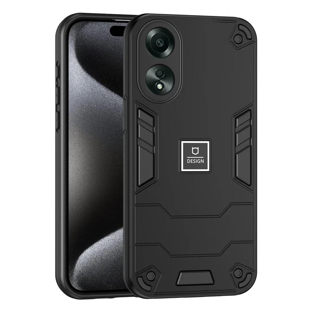 Двухслойный противоударный и защитный корпус для OPPO A79 A78 A98 A97 A96 A93 A76 A77 A58 A57 A74 A54 A38 A16 A18 A1 4G 5G