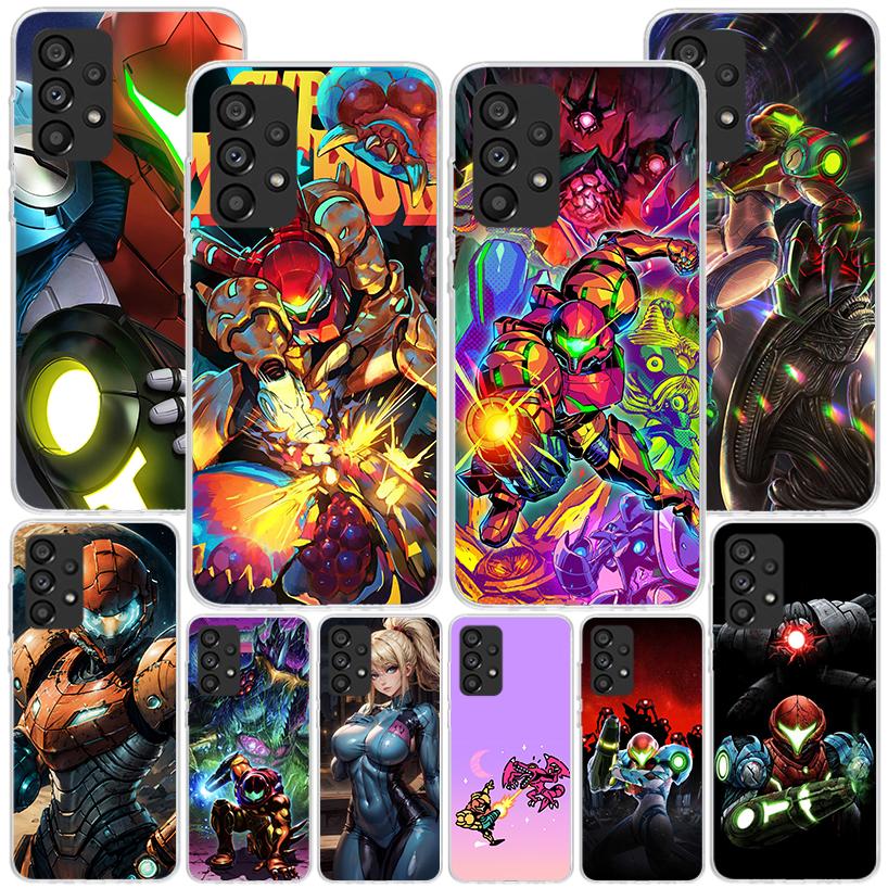 Игровой чехол M-Metroids для Samsung Galaxy A52 A32 A22 A12 A51 A31 A50S A30S A20S A10S Note 20 Ultra 10 Plus S10 A72 A71 Gala