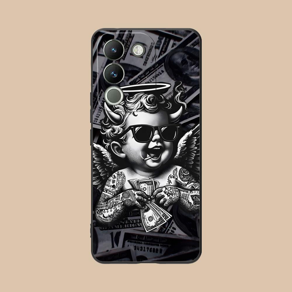 Матовый ТПУ чехол для мобильного телефона USD Dollar для VIVO V60 V50 V40 V30 V29 V27 V25 V23 Pro Lite 5G Цветной печатный чехол