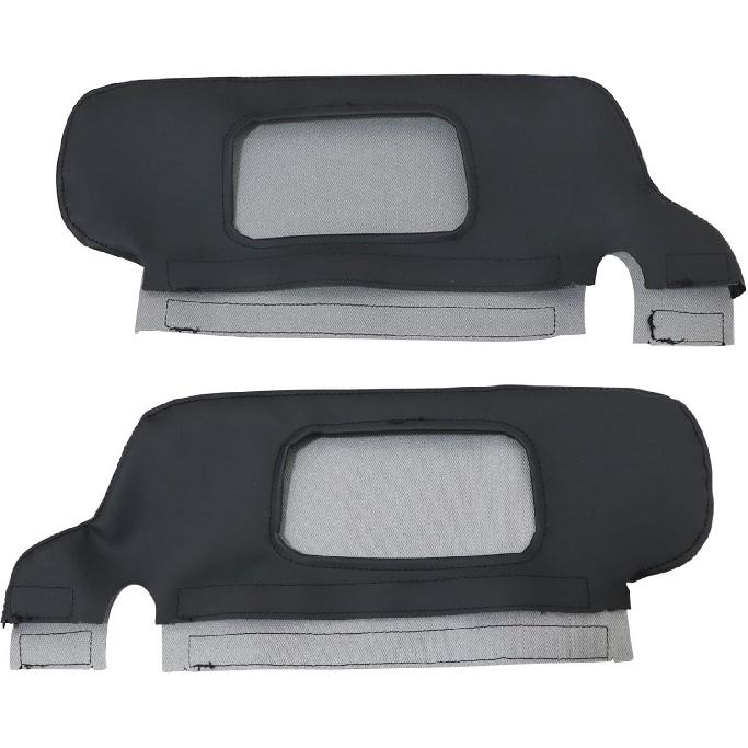 GXARTS Pair Left Driver and Right Passenger Repair Sun Visor Replacement Cover Black Fit for Ford Mustang 1994 1995 1996 1997 1998 1999 2000