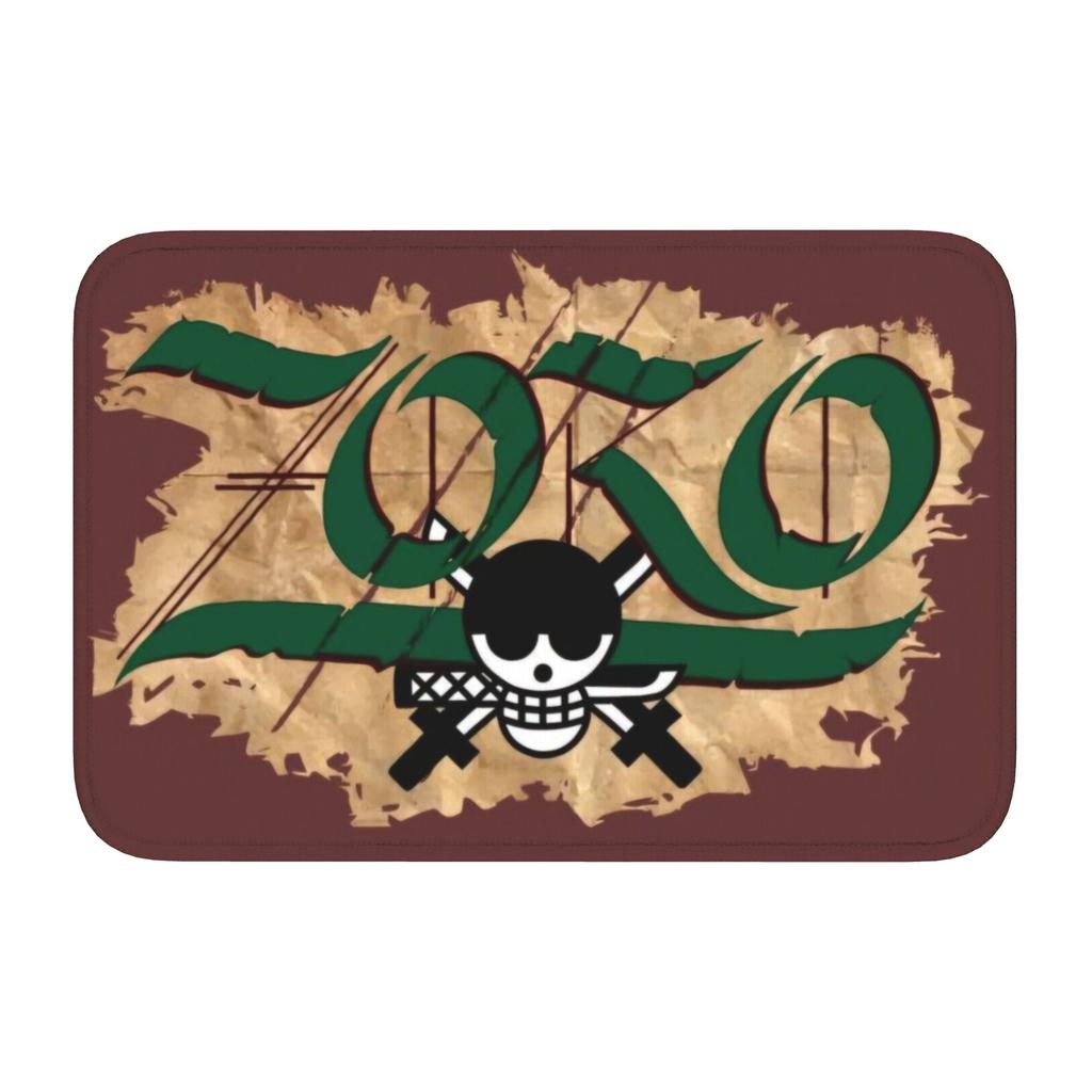 Zoro O-One P-Piece Anime Doormat Non-Slip Bath Kitchen Welcome Mat Living Room Door Floor Entrance Carpet Rug Footpad