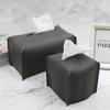 Modern PU Leather Tissue Box Creative Cute Ins Creative Simplicity Napkin Case Car-Carrying Toilet Home Bathroom Tissue Case