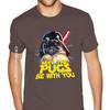 Футболки с надписью «May The Pugs Be With You» для парней, свободная футболка, мужская готическая футболка в стиле аниме, модная брендовая винтажная футболка