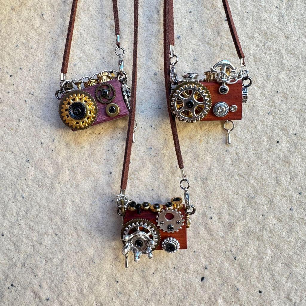 Панк Робот Подвеска Ожерелье: Подвесное украшение ручной работы - Унисекс цепочка для мобильного телефона