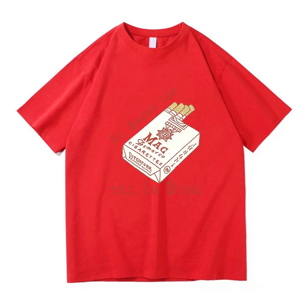 Футболка с графическим принтом Mac DeMarco Ill Smoke You Ode to Viceroy Мерч Харадзюку Милый Стиль Унисекс Хлопок Женские и Мужские Футболки