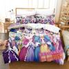 In Another World with My Smartphone Printed Bed Set Duvet Cover Pillowcase Bedding Set Linen Sheet Quilt Cover Full Queen Size