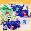 Playful Kids Cartoon Waist Bag Stylish Unisex Design Lightweight Nylon Backpack For School
