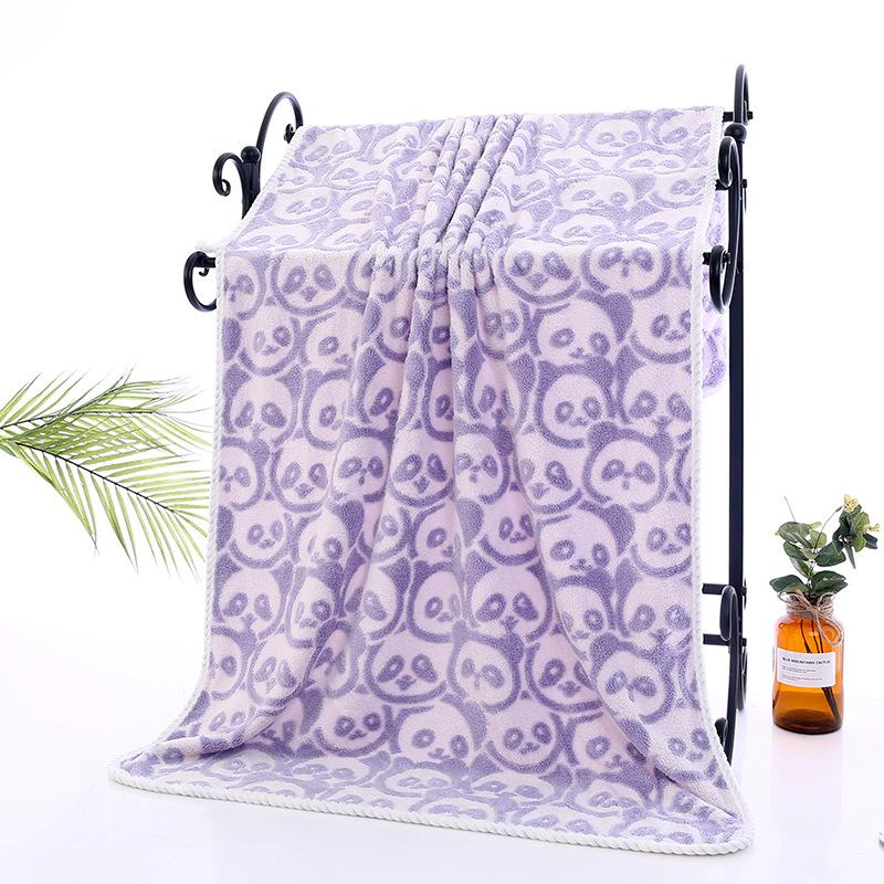 Новое жаккардовое банное полотенце из кораллового флиса, мягкое, впитывающее, класс А, 100% хлопок, бытовое банное полотенце, утолщенное полотенце-обертывание