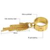 Cute Cuban Chain Strip Charm Rings for Women Anillos Friendship Jewelry Personality Custom Punk Knuckle Midi Rings Wedding Party