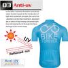 Mens Elastic Short Sleeve Cycling Jersey Quick Dry Outdoor Road Bike Mountain Downhill Sport Shirt