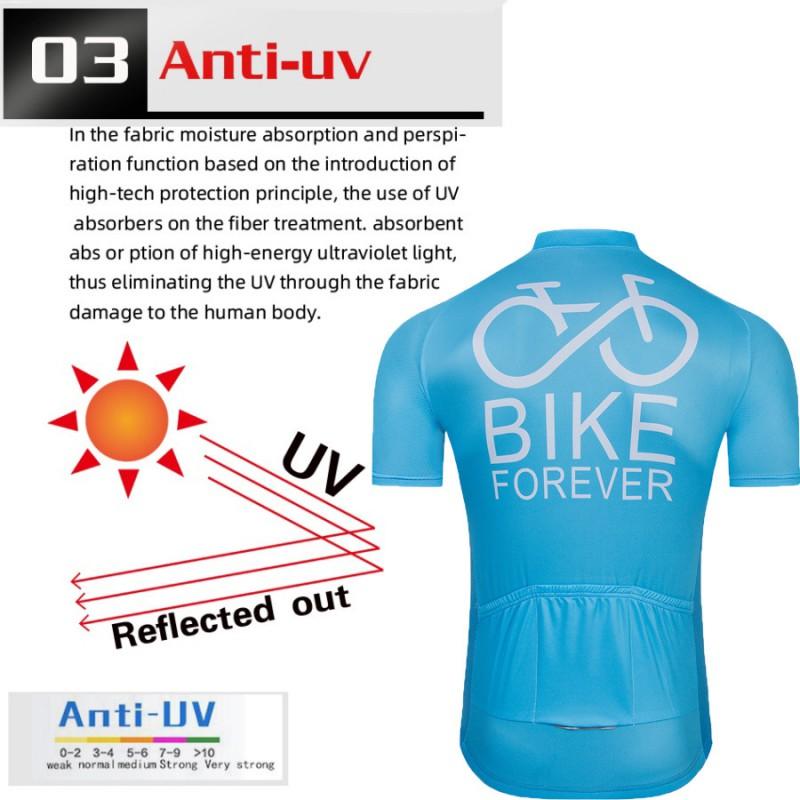 Mens Elastic Short Sleeve Cycling Jersey Quick Dry Outdoor Road Bike Mountain Downhill Sport Shirt