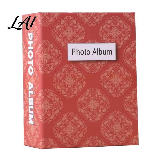 Easy Insert Photo Book Album 3 & 6 Inch Laminated Sleeve Vintage Classic Mini Scrapbook Album for Polaroids Standard Photos Portable Memory