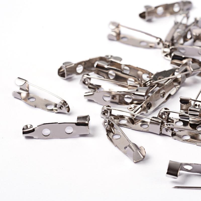 DIY безопасность 50 шт. ювелирные изделия задняя панель булавки брошь практические аксессуары для рукоделия оптовая продажа серебряный цвет уникальный