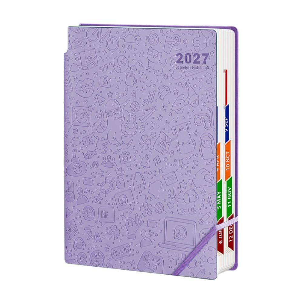 A5 2027 Schedule Book Funny Cartoon Time Management Planner Agenda Planner Notebook School